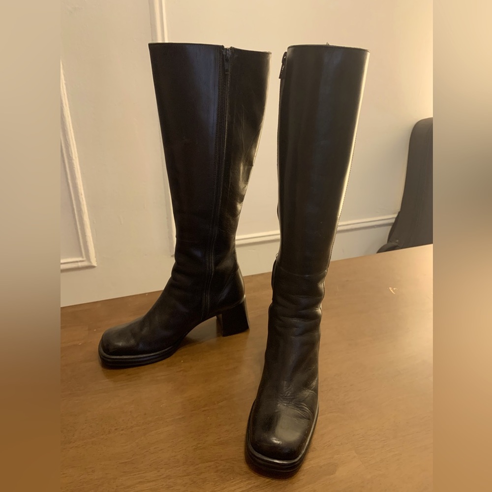 Luciana Romanelli Black Leather Boot 6